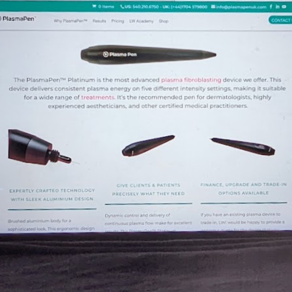 SOLD --- NWT - NEW PlasmaPen Louise Walsh 'Platinum' Fibroblast Device  - Silver - Picture 4 of 16